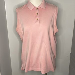 IZOD WOMENS LIGHT PINK GOLF SHIRT